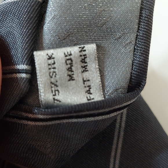 Dior Mens Tie Beautiful Grey With Grey And Black - Picture 5 of 7